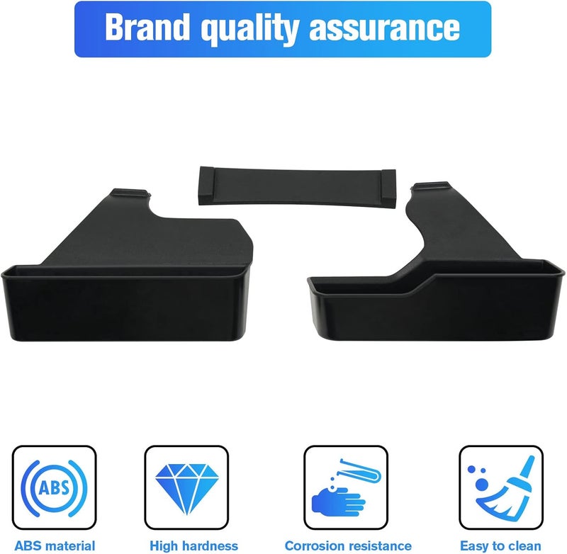 LitMiRaCle Center Console Gear Shift Organizer Tray Compatible with Ford Bronco 2021 2022 2023 2/4 Door, Center Console Gear Side Storage Box in Matte Black, Interior Accessories - Image 5